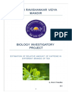 Biology Investigatory Project Xii