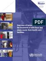WHO TESALYS Overview of Technologies For The Treatment of Infectious and Sharp Waste From Health Care Facilities 1