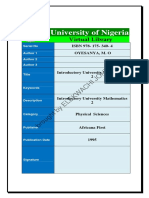 Intro To Maths 2 Brought by ELEKWACHI JOHN