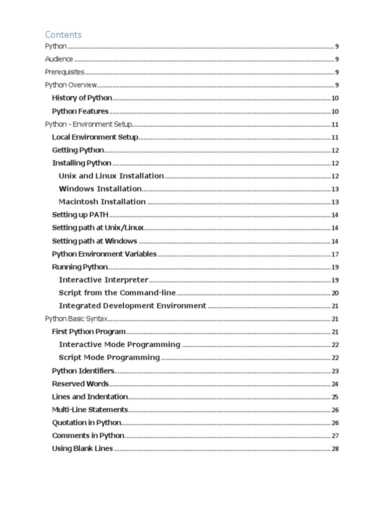Python Reading Material | PDF | Python (Programming Language ...