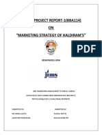 New Minor Project Report Haldiram's