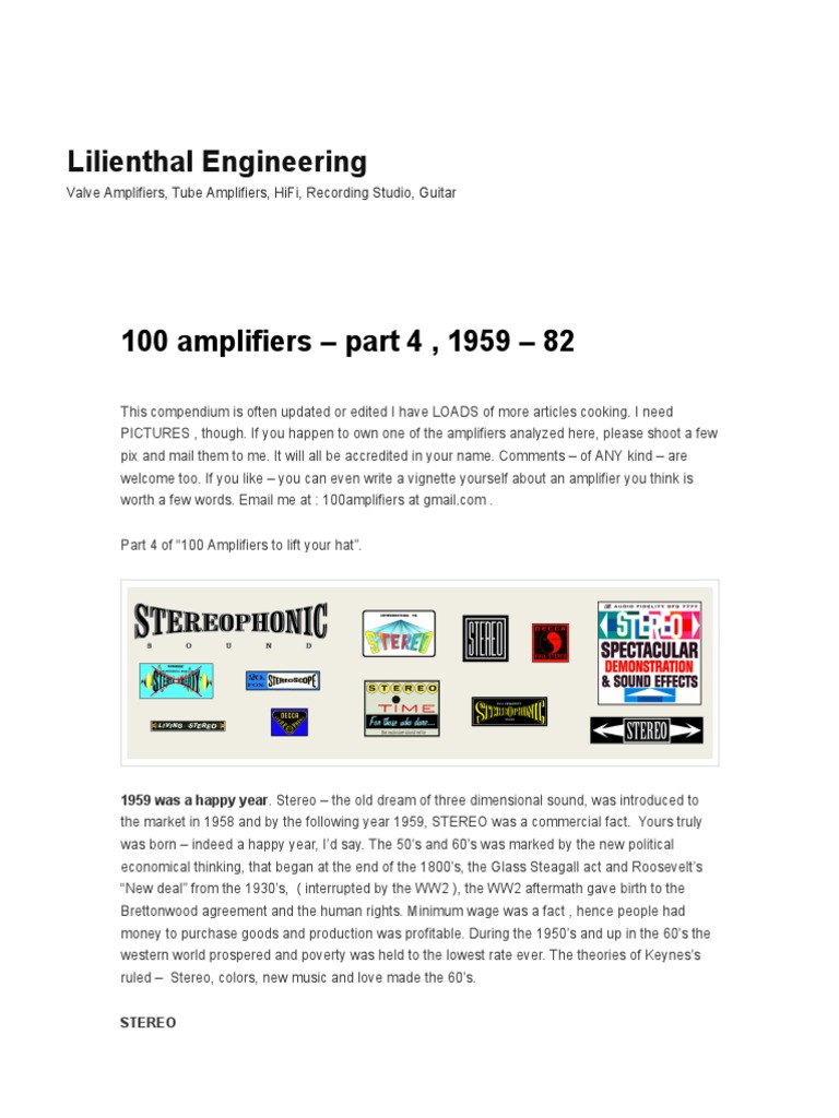 A WilliamsonAmplifier not a kit but bears the SN:129 signed by