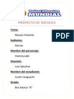 Portada Del Proyecto de Sociales