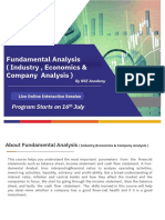 Fundamental Analysis (Industry, Economics & Company Analysis)