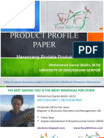 Product Profile Paper
