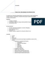 Directrices Elaboración de Proyecto Final