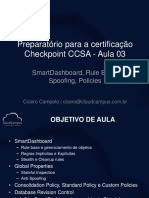 CCSA Checkpoint - SmartDashboard, Regras e Objetos