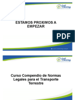 Curso Compedio de Normas Legales para El Transporte Terrestre - CALI TRAIING - ACOINSA - 29 Enero 2021