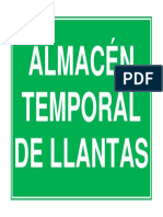 Almacén Temporal de Llantas