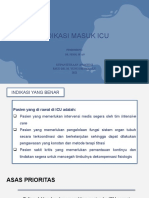 Indikasi Masuk Icu: Kepaniteraan Anastesi Rsud Dr. M. Yunus Bengkulu 2021
