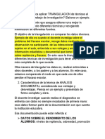 Qué Significa Aplicar TRIANGULACION de Técnicas Al Realizar Un Trabajo de Investigación