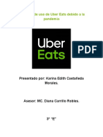 Aumento de Uso de Uber Eats Debido A La Pandemia