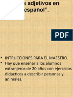 Tema 24 Los Adjetivos en Español