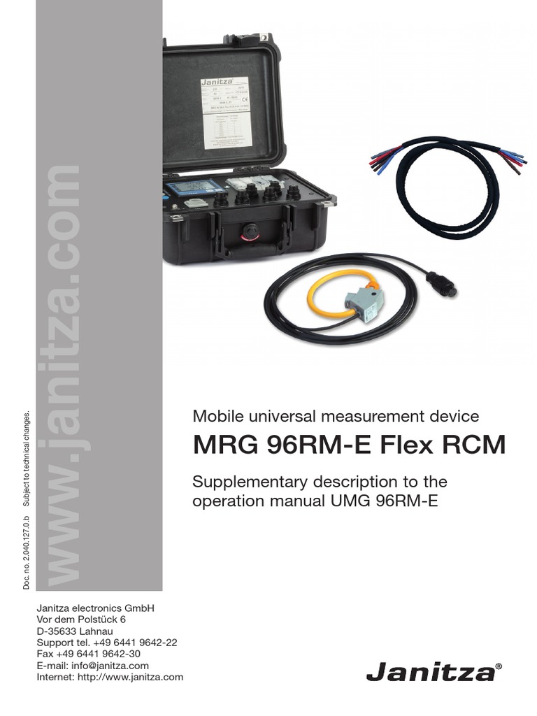 MRG 96Rm-E Flex RCM: Mobile Universal Measurement Device | PDF ...