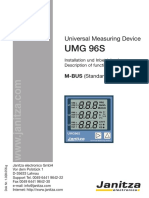 Janitza FKT Umg96ss Mbus Standard de en