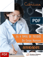 ATIVIDADES - CIÊNCIAS - 4 TIPOS DE TECIDOS