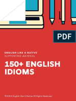 150+ English Idioms