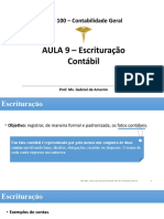 Aula 9 - Escrituração Contábil