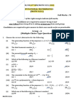 Computational Mathematics (Math 3221)