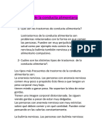 Trastornos de La Conducta Alimentaria