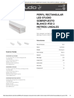 PERFIL RECTANGULAR LED STUDIO SOBREPUESTO BLANCO IP20 2 METROS LINEALES - LED Studio