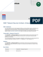 NSE 7 Network Security Architect-Enterprise Firewall: Exam Description