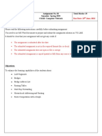 Assignment No. 02 Semester: Spring 2022 CS610: Computer Network Total Marks: 25