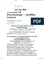 KOFFKA, Kurt (1922) Perception - An Introduction To The Gestalt-Theorie