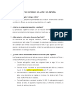 Taller Sobre FUNDAMENTOS HISTÓRICOS DEL LATÍN Y DEL ESPAÑOL