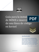 Guía para La Instalación de MINIX e Inserción de Una Línea de Código en Kernel