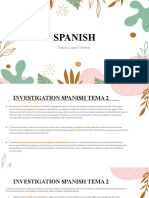 Investigation Spanish Tema 4.1