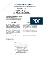 SALMO 37: Confia E Vive A Não-Violência: Resumo