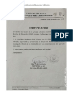 Cerificados de Trayectoria Folclorica y Profesor de Danzas Folcloricas