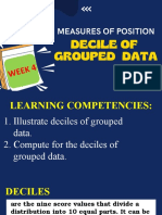 Decile of Grouped Data