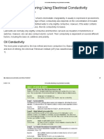 Oil Condition Monitoring Using Electrical Conductivity