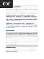 Gcode Dictionary