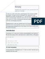 Gcode Dictionary