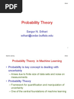 Probability Theory: Sargur N. Srihari Srihari@cedar - Buffalo.edu