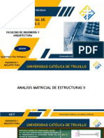 Análisis matricial estructuras ingeniería Trujillo