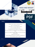 Mass and Weight - Co - q1 2022