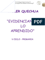 Evidenciando Quechua