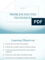 SAD - Lecture 04 - PROBLEM SOLVING TECHNIQUES