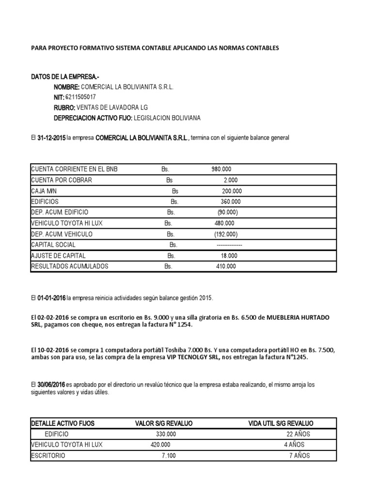 PROYECTO FINAL falta | PDF | Contabilidad | Cobertizo