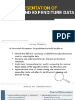 Presentation Of: Revenue and Expenditure Data