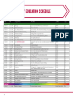 Sunday Education Schedule: Start End Company Name Class Title Location Business Forum