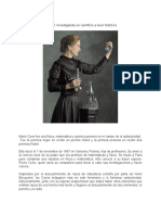 Marie Curie: Pionera en radiactividad