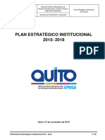 Plan Estrategico Institucional 2015-2018