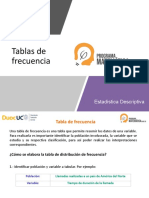 2 Tablas de Frecuencias