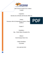 Resumen Sobre La Jurisprudencia Técnica y Supuestos y Hechos Jurídicos