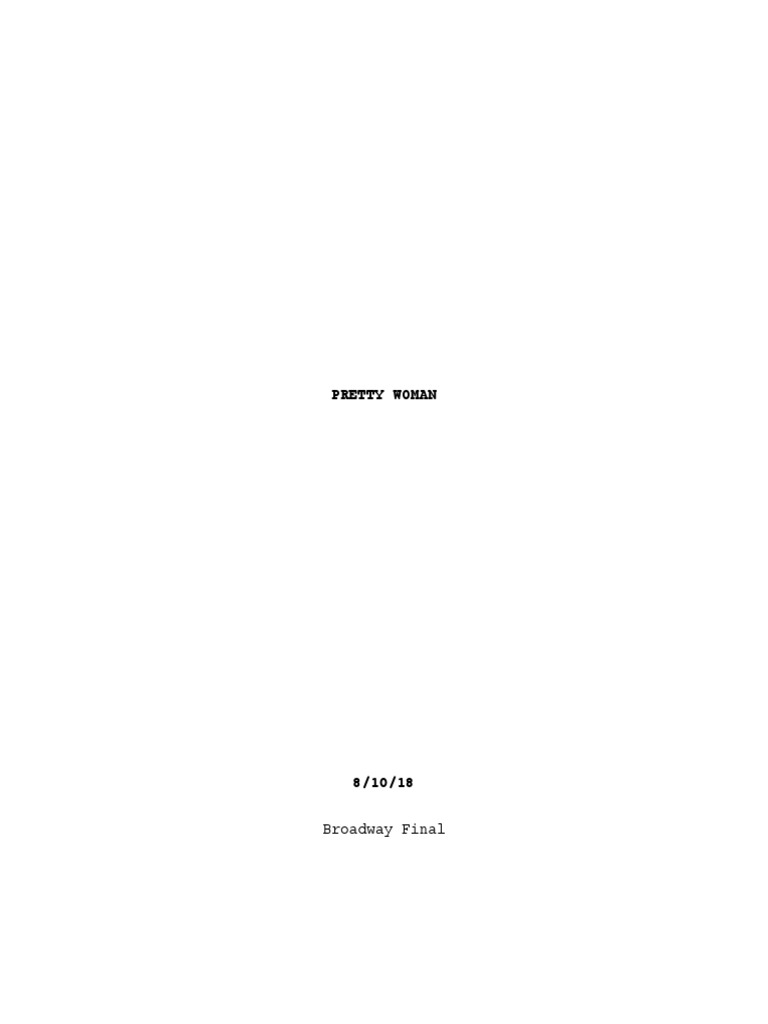 Pretty Woman - Broadway (Marshall & Lawton) | PDF | Art